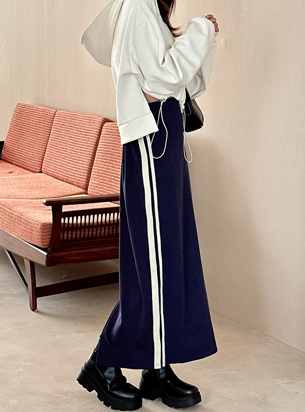配色サイドラインナロースカート[nh94] | レディースファッション通販