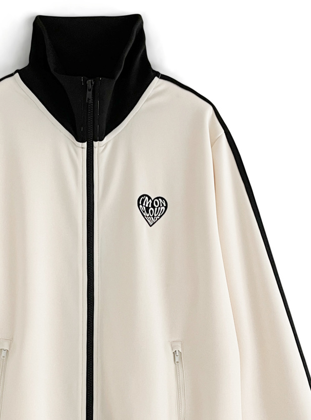 ハートロゴジャージジャケット[nk42] | レディースファッション通販の