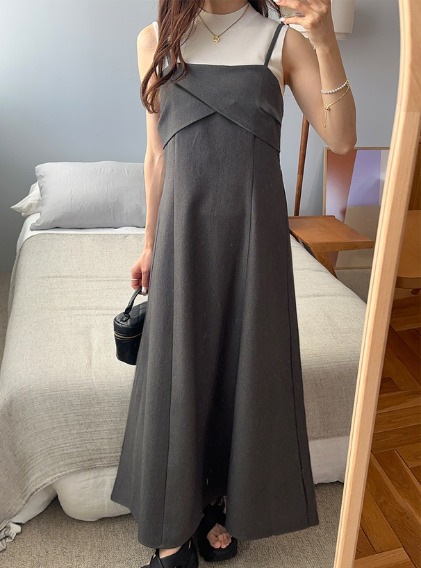 フロントタックキャミソールワンピース[nr375] | レディース