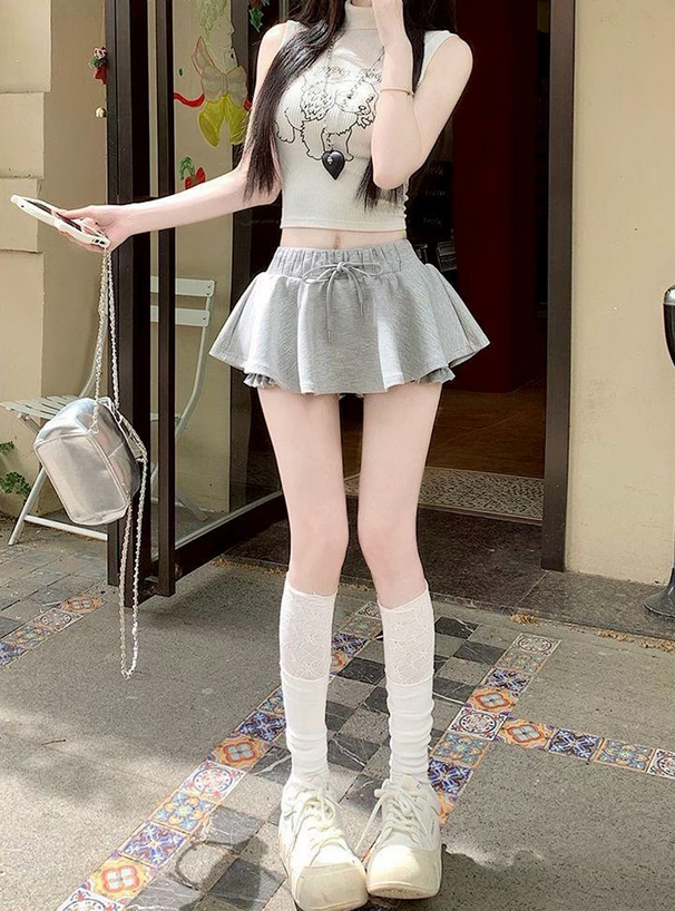 フレアミニスカートパンツ