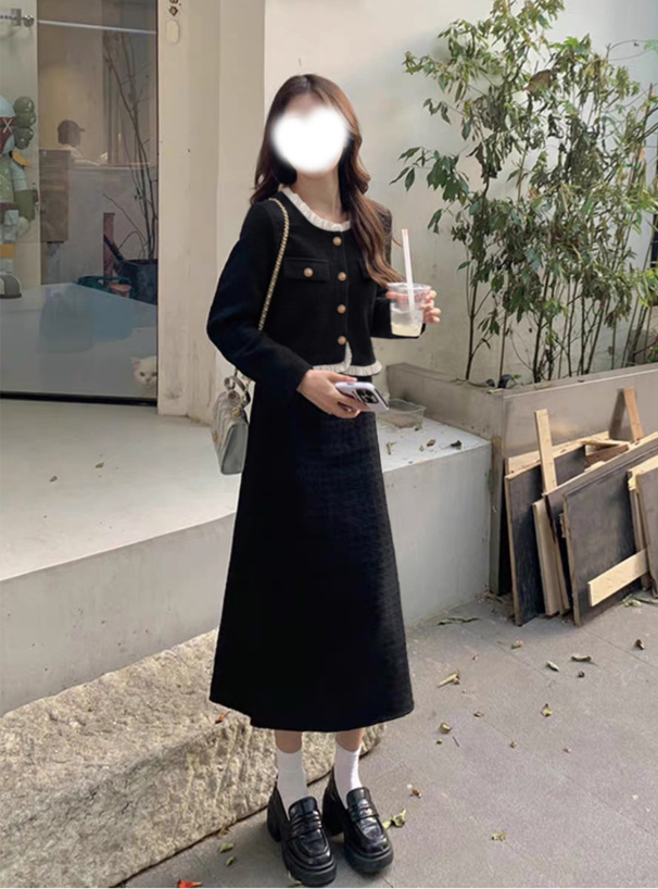 コーデュロイフリルノーカラージャケット