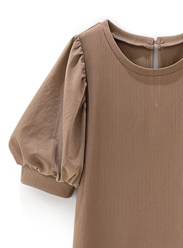 異素材パフスリーブマーメイドワンピース On138 レディースファッション通販のグレイル Grl 公式