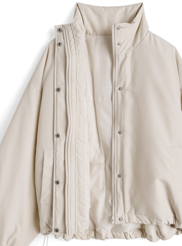 中綿スタンドカラーモンスターコート