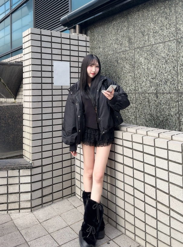 中綿スタンドカラーモンスターコート