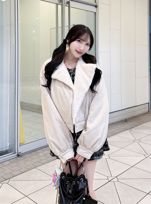 ファーライダースジャケット[on328] | レディースファッション通販の