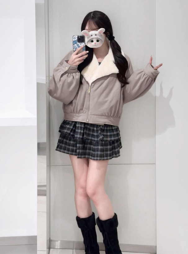 ファーライダースジャケット[on328] | レディースファッション通販の