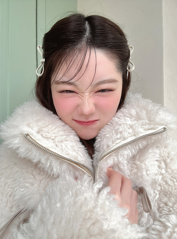 リボンボアショート丈ジャケット[on329] | レディース