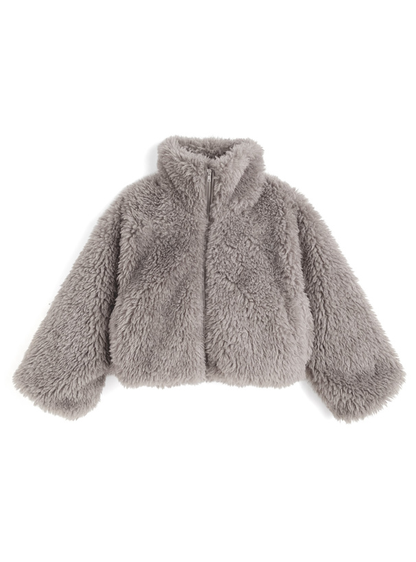 リボン付きボアショート丈ジャケット[on329] | レディースファッション