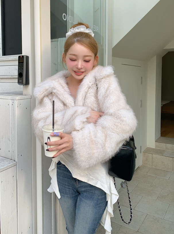 ビットファーショート丈コート[on330] | レディースファッション通販の