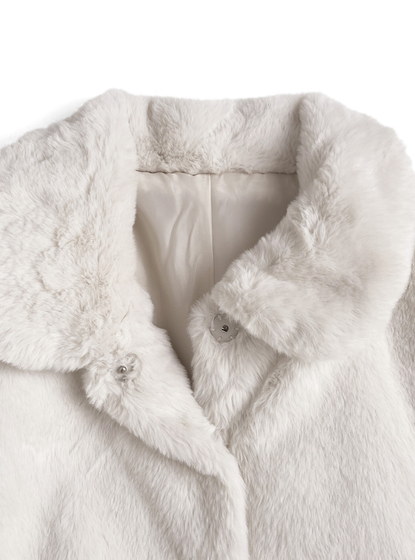 ファーショート丈コート