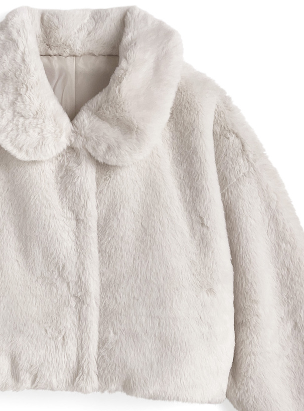 ファーショート丈コート