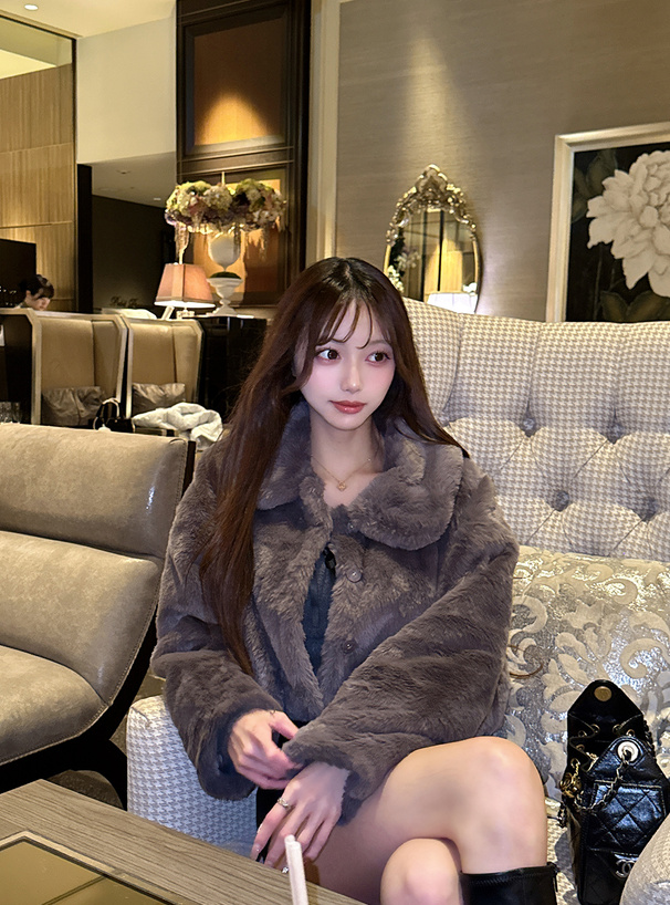 ファーショート丈コート[on331] | レディースファッション通販の