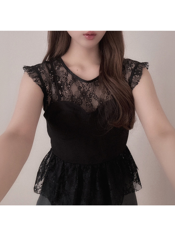 ビスチェドッキングレーストップス