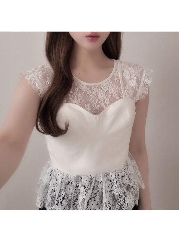 ビスチェドッキングレーストップス