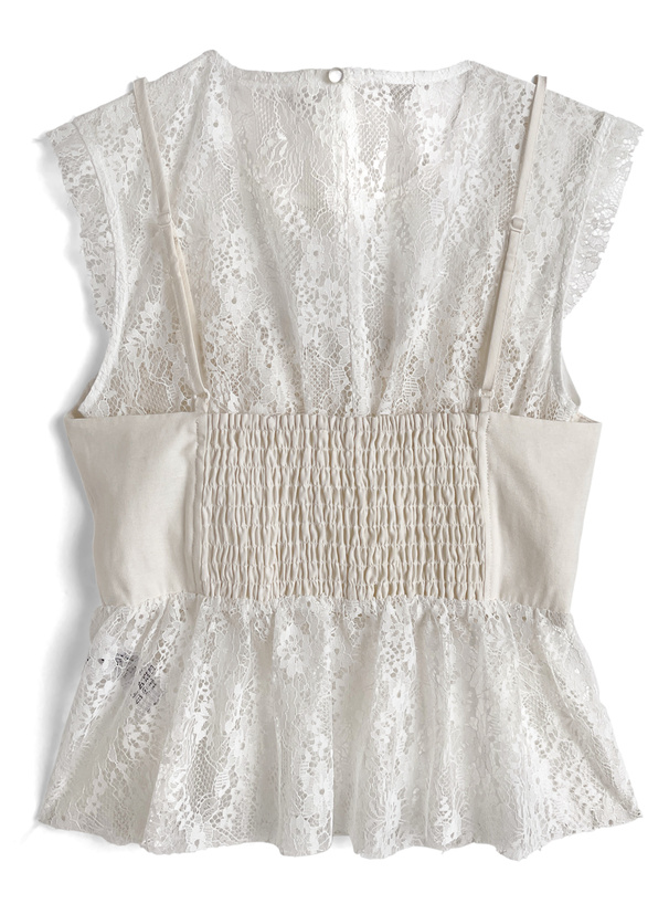 ビスチェドッキングレーストップス