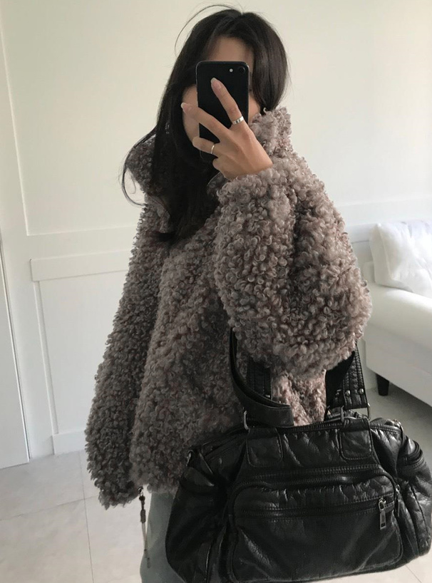 スタンドネックシープジャケット