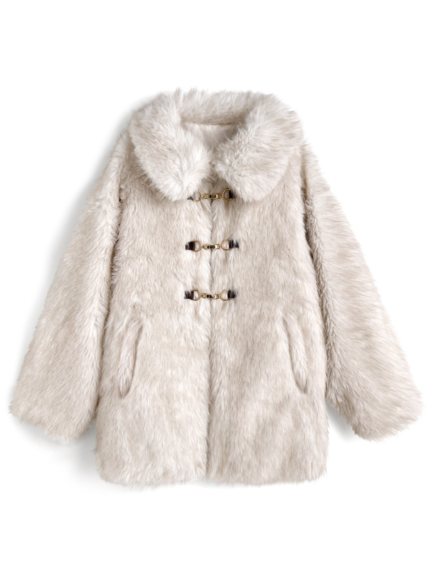 ビットつきミックスファーミドルコート[on339]