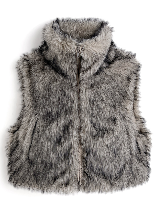 ミックスファーダブルジップベスト[on343] | レディースファッション