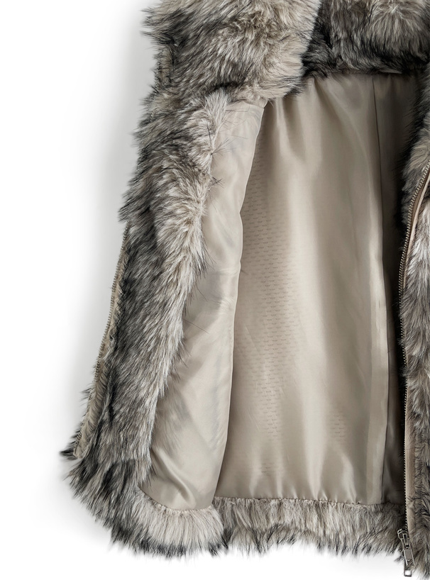 ミックスファーダブルジップベスト[on343] | レディースファッション