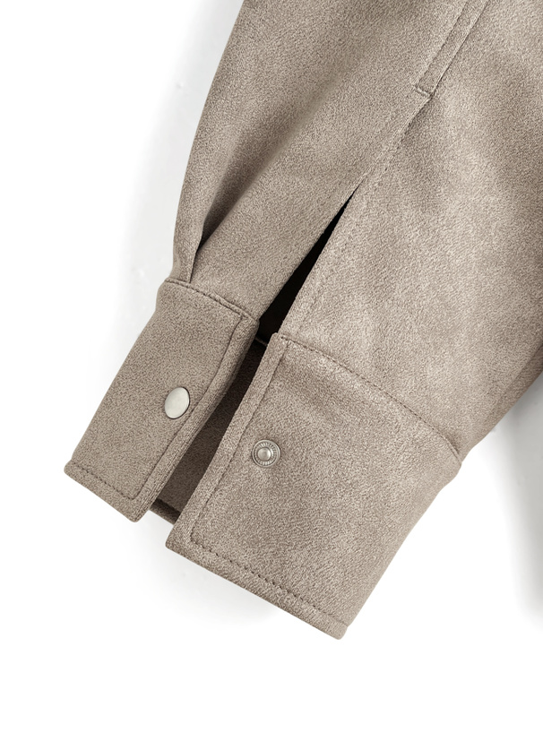 ステンカラースエードブルゾン