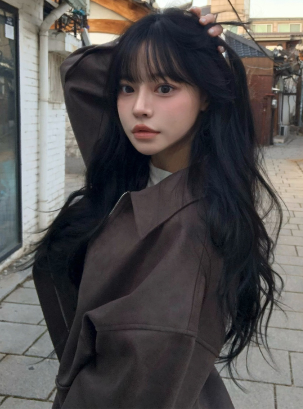 ステンカラースエードブルゾン