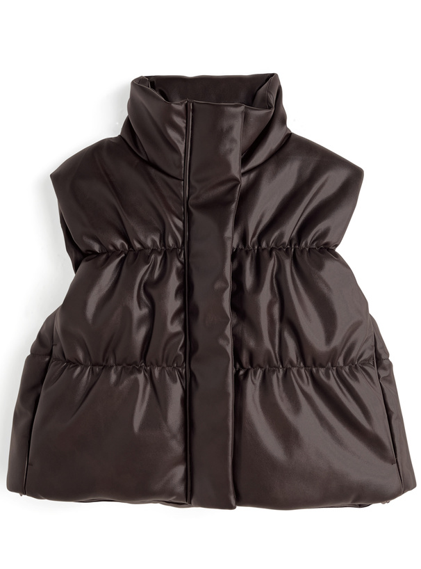 レザーダウンベスト[on346]