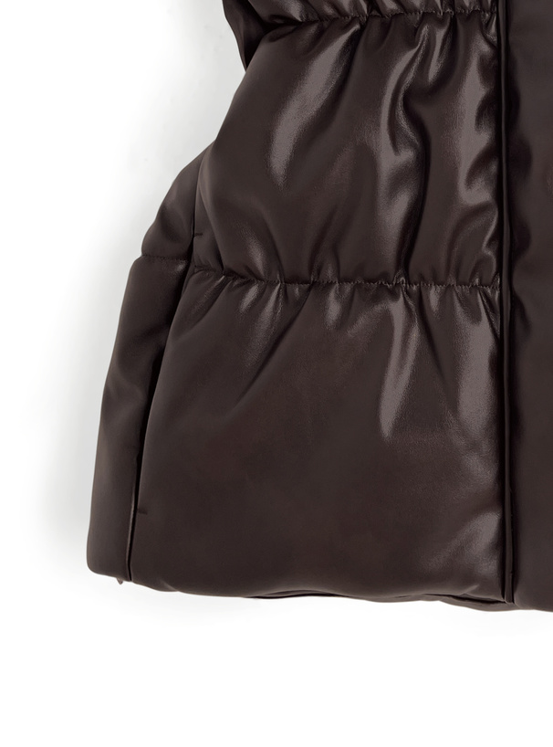 レザーダウンベスト[on346] | レディースファッション通販の