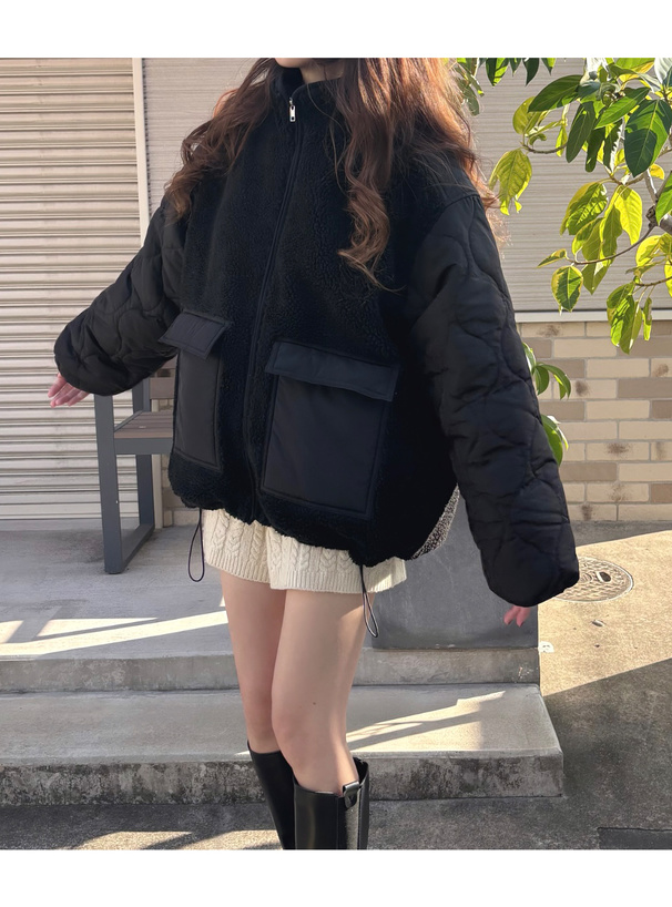 2022年AW キルティングジレOP 34 ブラック 2022年AW キルティングジレOP 34 ブラック