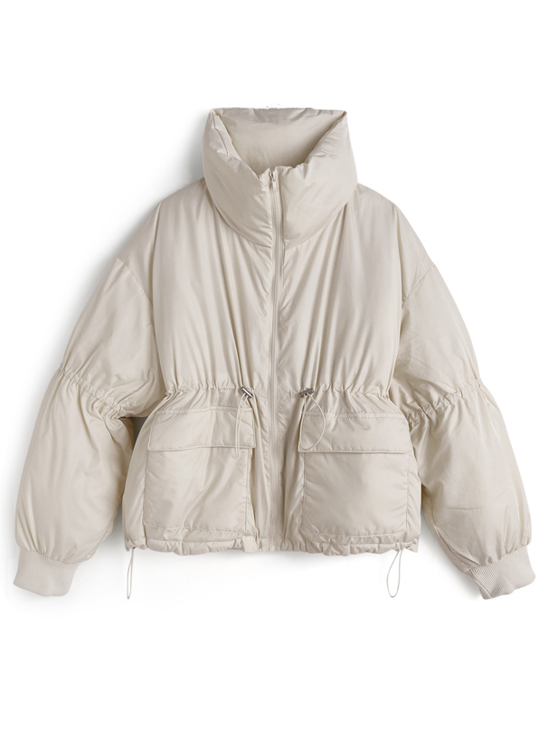 スタンドネックドロスト中綿ダウンジャケット[on348] | レディース