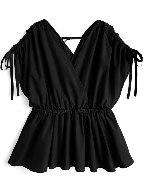 カシュクールギャザートップス