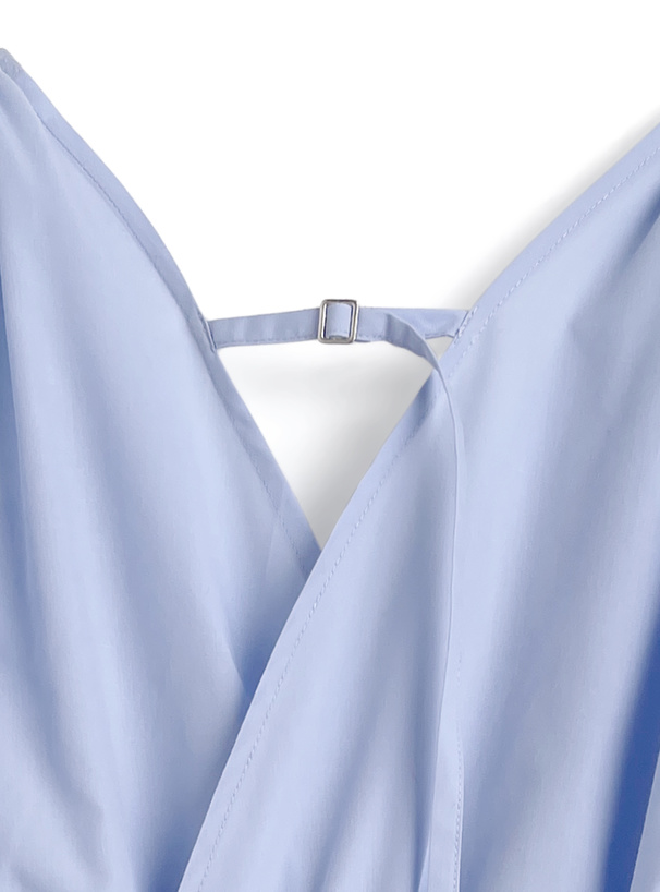 カシュクールギャザートップス