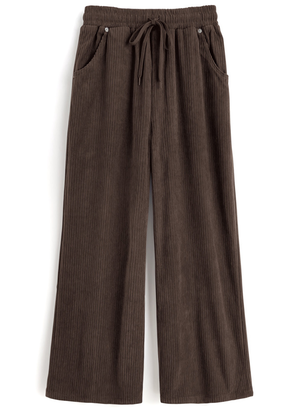 コーデュロイワイドパンツ