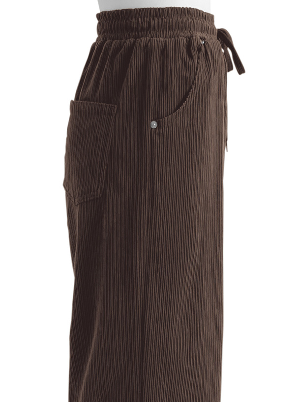 コーデュロイワイドパンツ