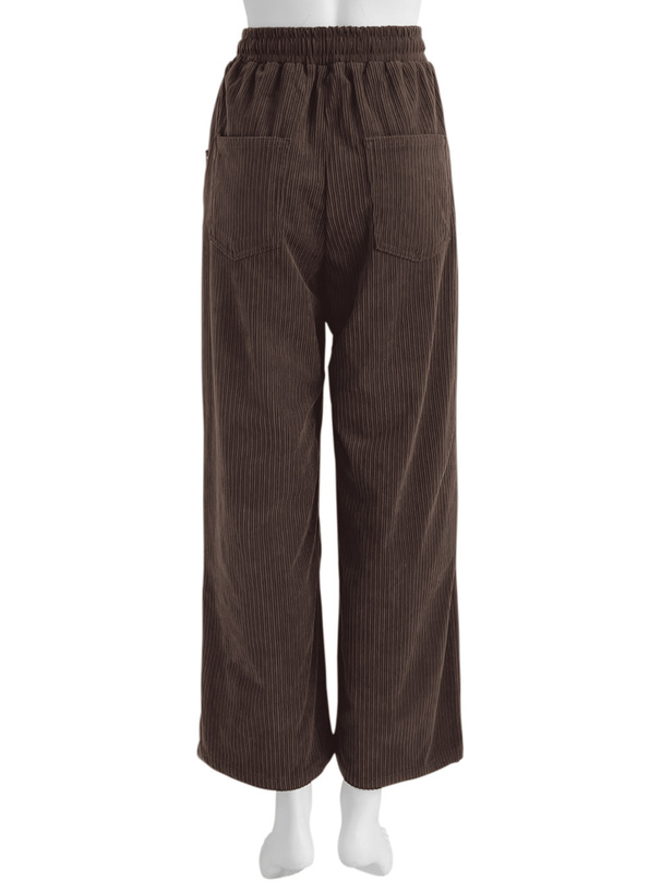 コーデュロイワイドパンツ
