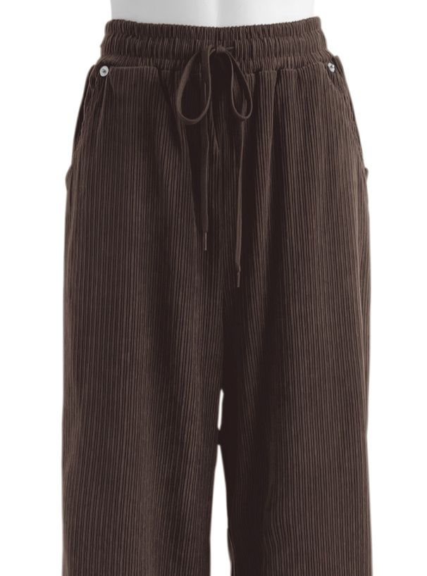 コーデュロイワイドパンツ