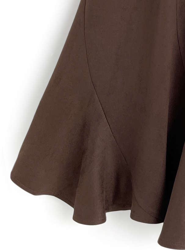 スエードフレアスカート