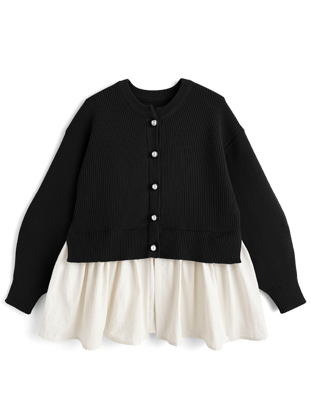 ドッキングフレアニットカーディガン[on367] | レディースファッション