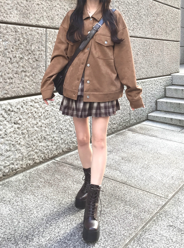 スエードポンチジャケット