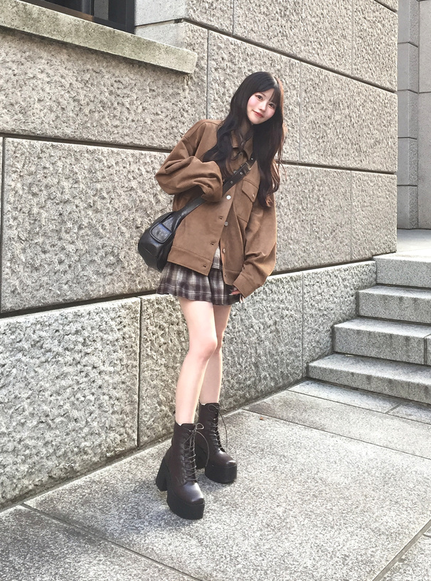 スエードポンチジャケット