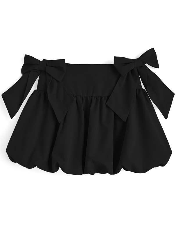 2Wayダブルリボンバルーンミニスカート[on375]