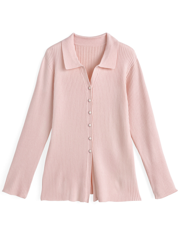 スキッパーリブニットカーディガン[on377] | レディースファッション