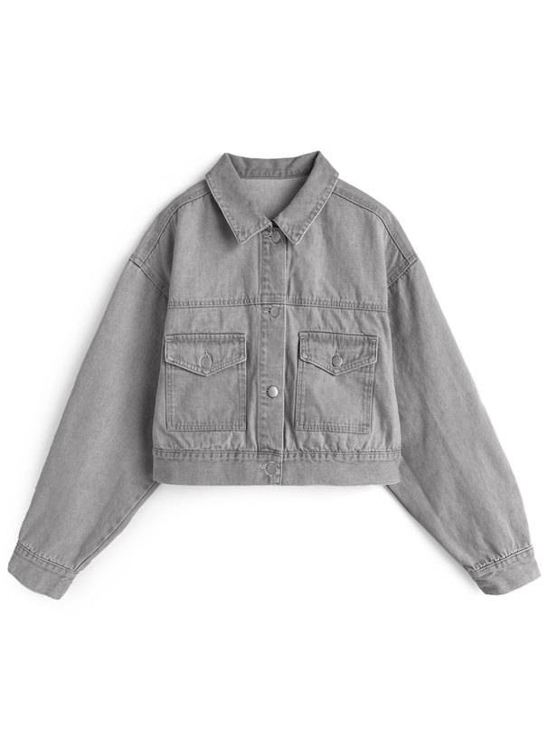 ショート丈カラーデニムジャケット