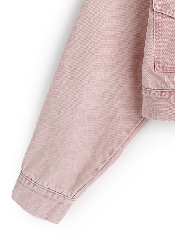 ショート丈カラーデニムジャケット