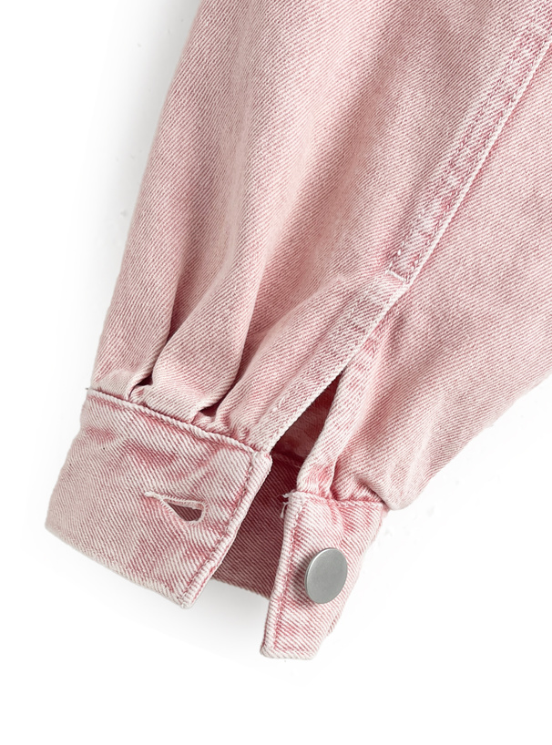 ショート丈カラーデニムジャケット