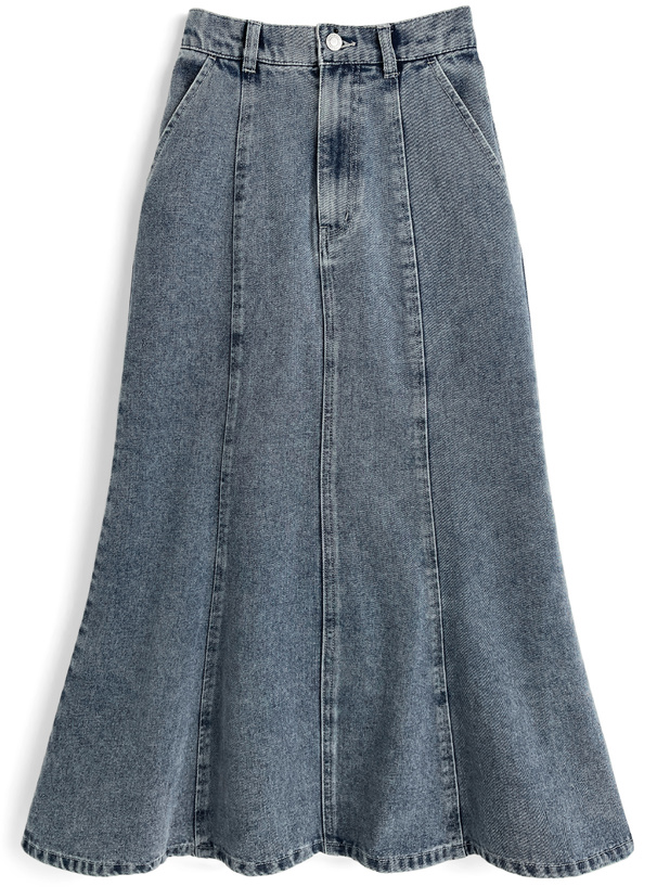 デニムマーメイドスカート[on385]