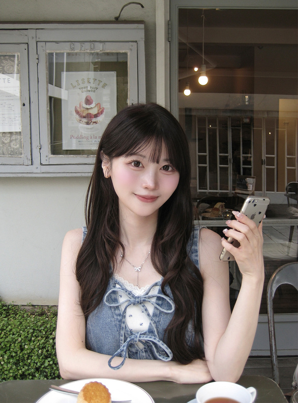 前後2Wayデニムミニワンピース