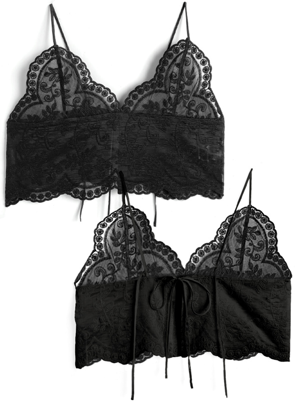 スカラップレースビスチェ