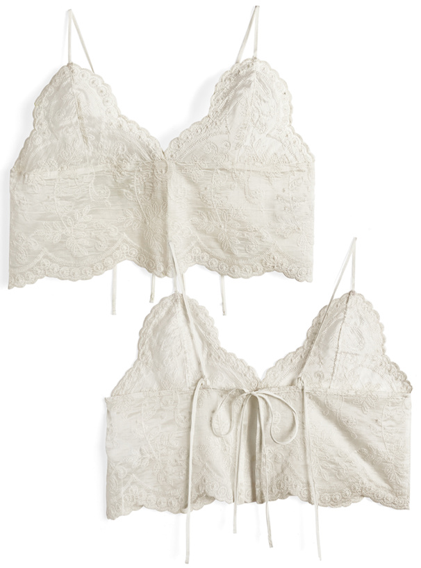 スカラップレースビスチェ