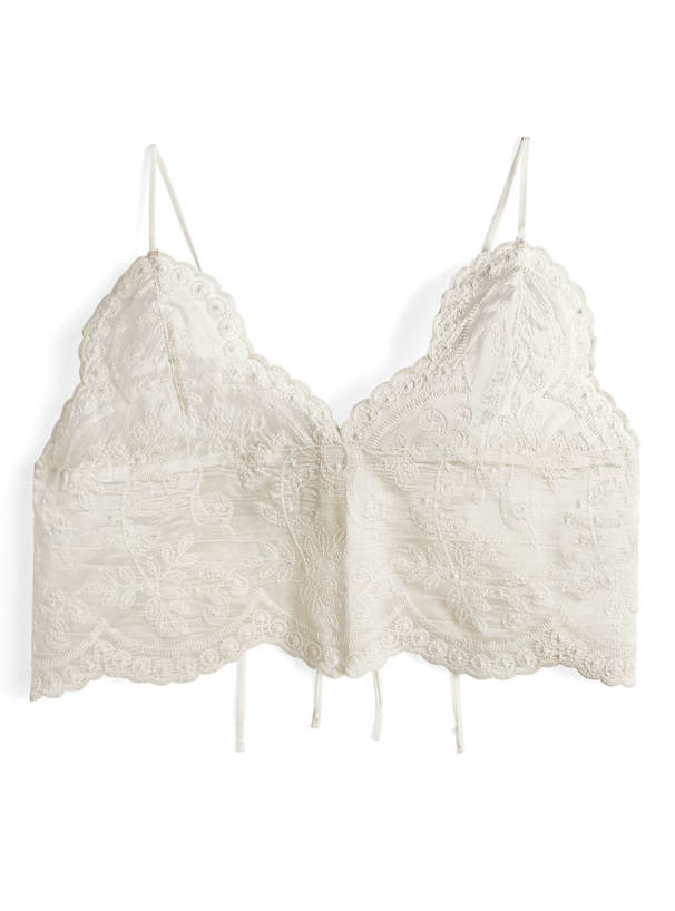 スカラップレースビスチェ