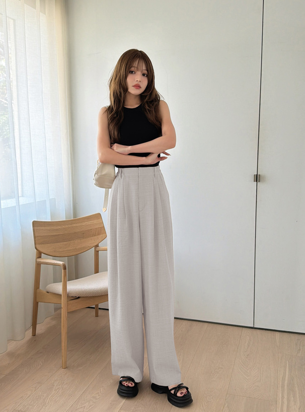 リネンライクワイドパンツ